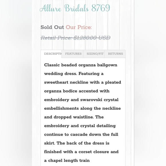 Allure Signature, Classice Ivory, Wedding Gown, Size 18, Swarovski Crystals - Picture 9 of 16